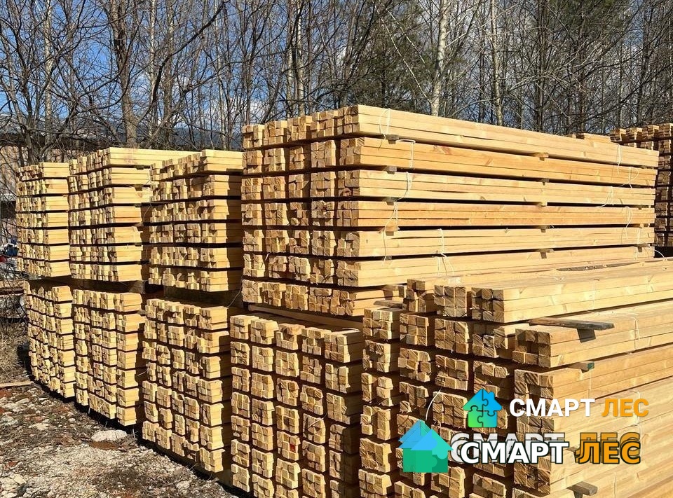 Брусок строганный массив сорт АВ 50х50х3000 фото 2