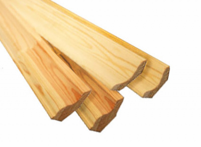 Плинтус деревянный срощенный с сучками 65ммх3000